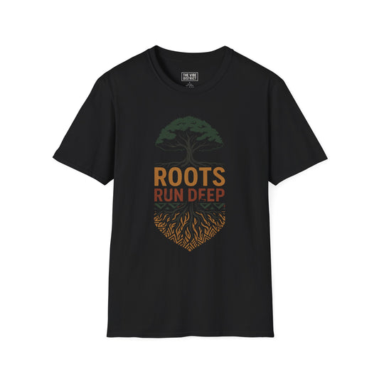 Roots Run Deep Unisex T-Shirt | Nature Lovers Gift, Eco-Friendly Apparel, Casual Wear, Gift for Him/Her, Tree Design