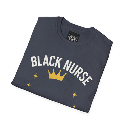 Black Nurse Magic Unisex Softstyle T-Shirt - Celebrate Healthcare Heroes