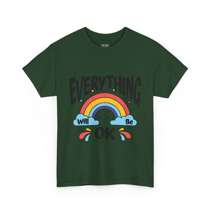 Everything Will Be OK Unisex Tee, Inspirational Shirt, Everyday Comfort Tee, Rainbow Graphic T-Shirt, Gift for Friends, Positive Vibes [...]