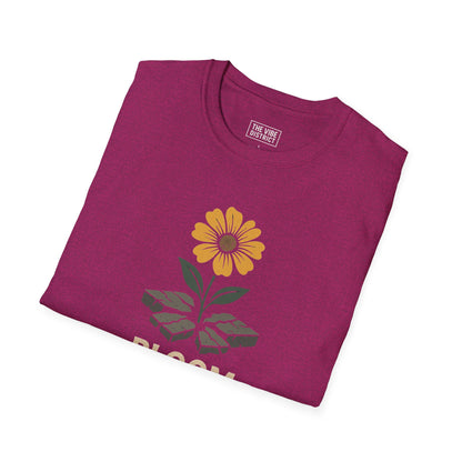 Bloom Through Concrete T-Shirt, Motivational Quote Tee, Gift for Garden Lovers, Positive Vibes Top, Summer Apparel
