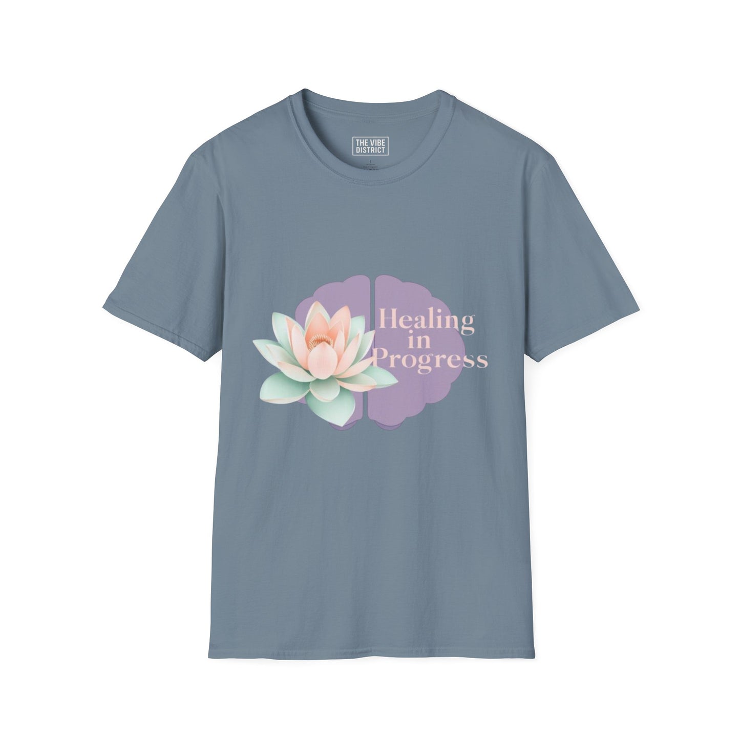Healing in Progress Unisex Softstyle T-Shirt - Mindfulness & Wellness Apparel