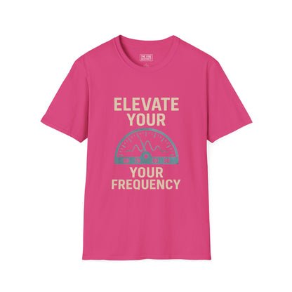 Elevate Your Frequency Unisex Softstyle T-Shirt, Motivational Tee for Music Lovers, Gift for Friends, Relaxed Fit, Everyday Wear, [...]