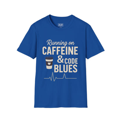 Funny Caffeine & Code Unisex T-Shirt - Perfect for Programmers & Coffee Lovers