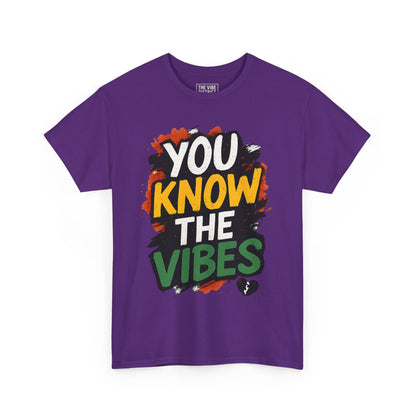 Vibrant Vibes Tee | Unisex Heavy Cotton Shirt, Casual Wear, Gift for Friends, Summer Outfit, Motivational T-Shirt, Festival Fashion