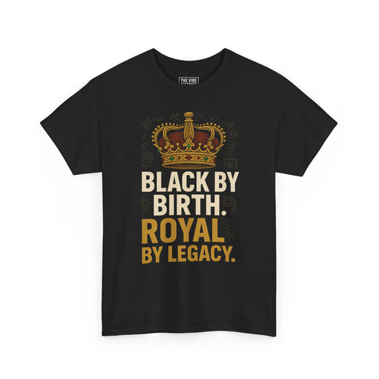 Royal Legacy Graphic Tee, Empowering Unisex Cotton T-Shirt, Black Heritage Apparel, Unique Gift for Birthdays, Black History Month