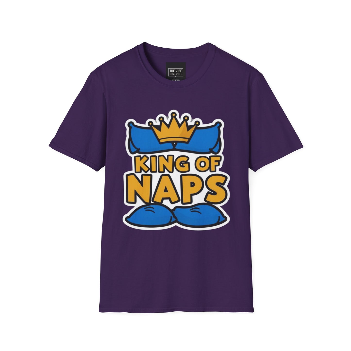 King of Naps Unisex Softstyle T-Shirt - Perfect Gift for Sleep Lovers