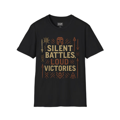 Silent Battles Loud Victories Unisex T-Shirt, Inspirational Tee, Motivational Shirt, Unique Gift, Combat Spirit, Everyday Wear