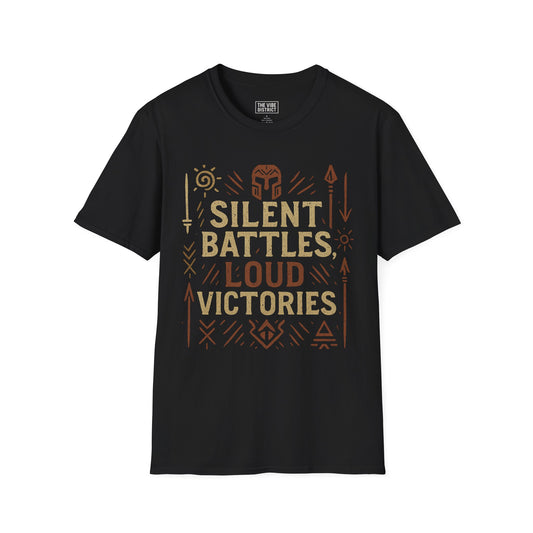 Silent Battles Loud Victories Unisex T-Shirt, Inspirational Tee, Motivational Shirt, Unique Gift, Combat Spirit, Everyday Wear