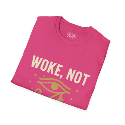 Woke Not Weary Unisex T-Shirt, Inspirational Tee, Mindfulness Apparel, Festival Wear, Gift for Intellectuals