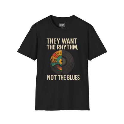 Retro Music Unisex Softstyle T-Shirt, Vintage Vibe Tee, Music Lovers Gift, Festival Wear, Retro Album Art Tee