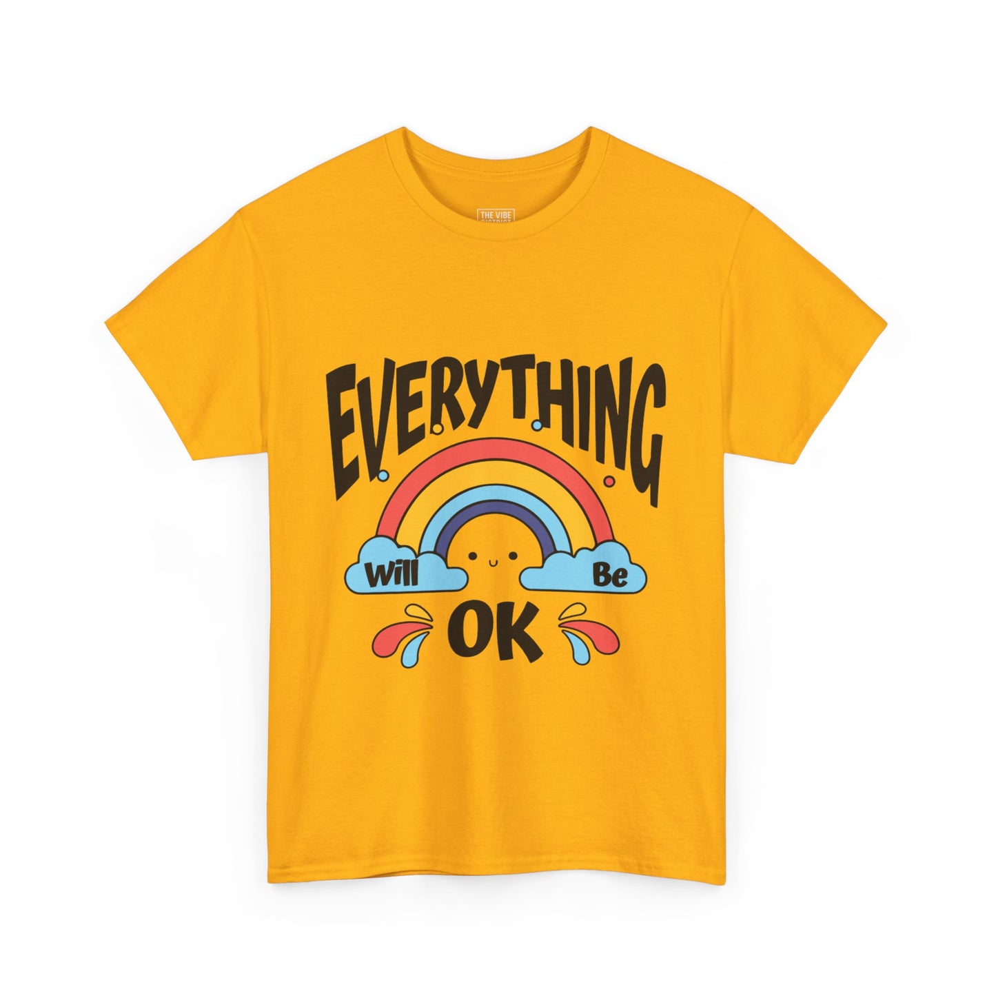 Everything Will Be OK Unisex Tee, Inspirational Shirt, Everyday Comfort Tee, Rainbow Graphic T-Shirt, Gift for Friends, Positive Vibes [...]