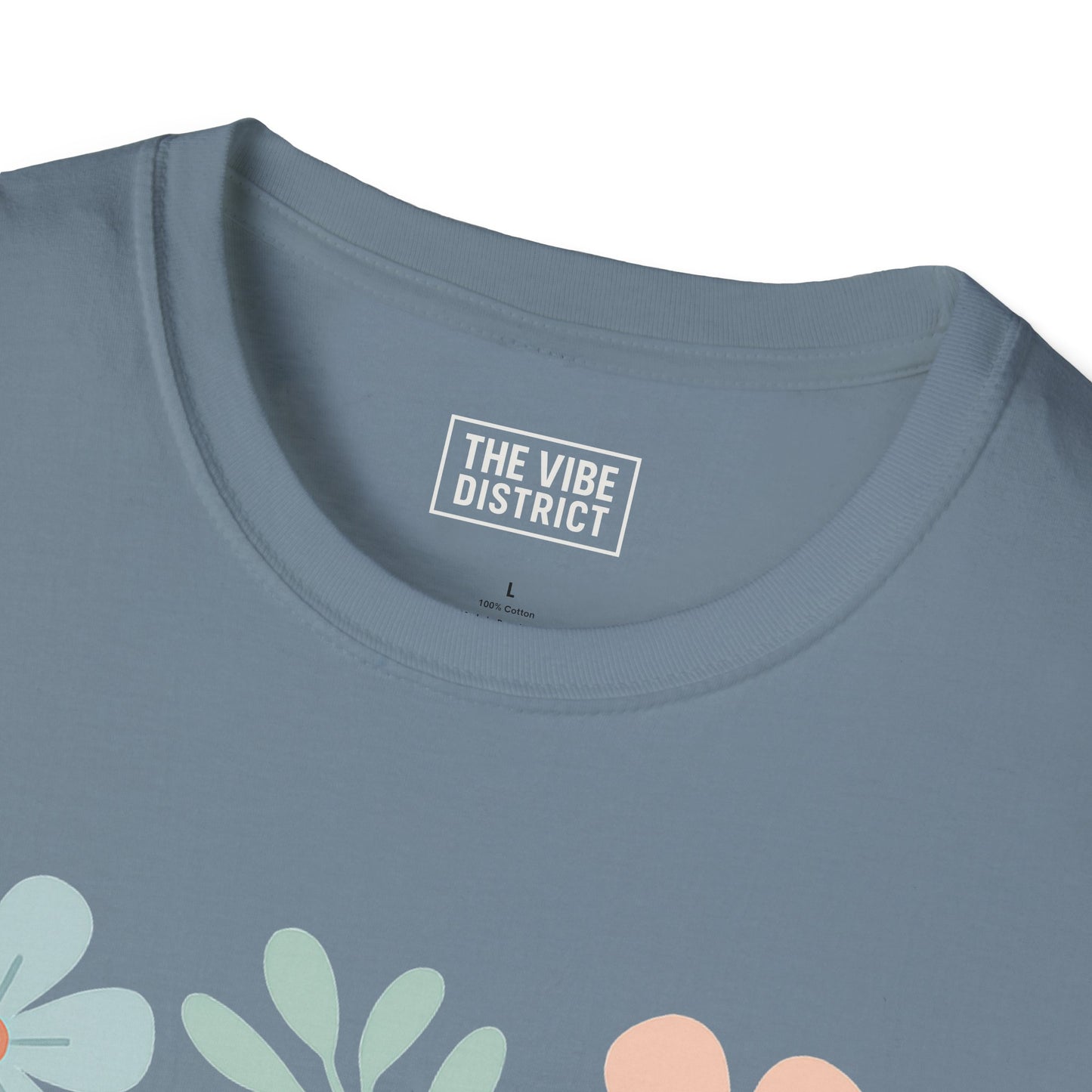 Self-Care Isn't Selfish Unisex Softstyle T-Shirt - Floral Design for Mental Health Awareness