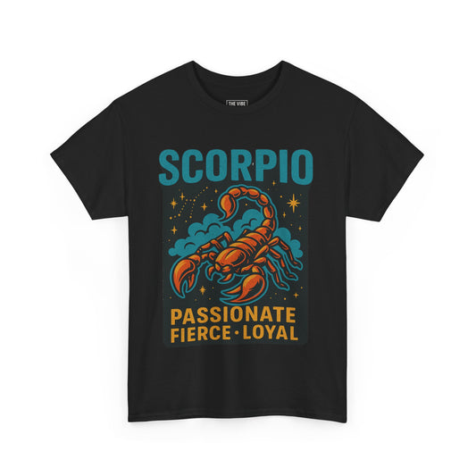 Scorpio Zodiac Tee | Passionate, Fierce & Loyal | Astrology Gift, Horoscope Shirt, Unisex Apparel, Birthday Present, Astrology Lover