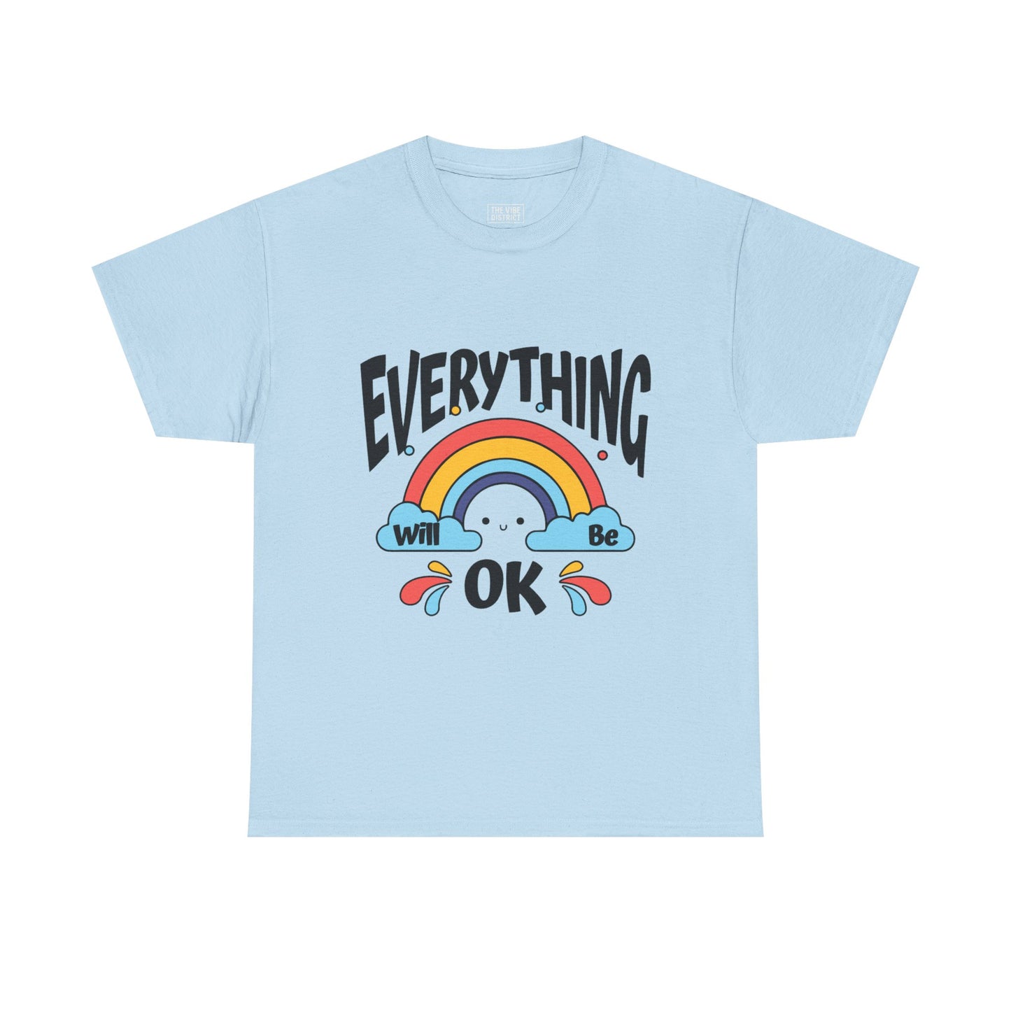 Everything Will Be OK Unisex Tee, Inspirational Shirt, Everyday Comfort Tee, Rainbow Graphic T-Shirt, Gift for Friends, Positive Vibes [...]