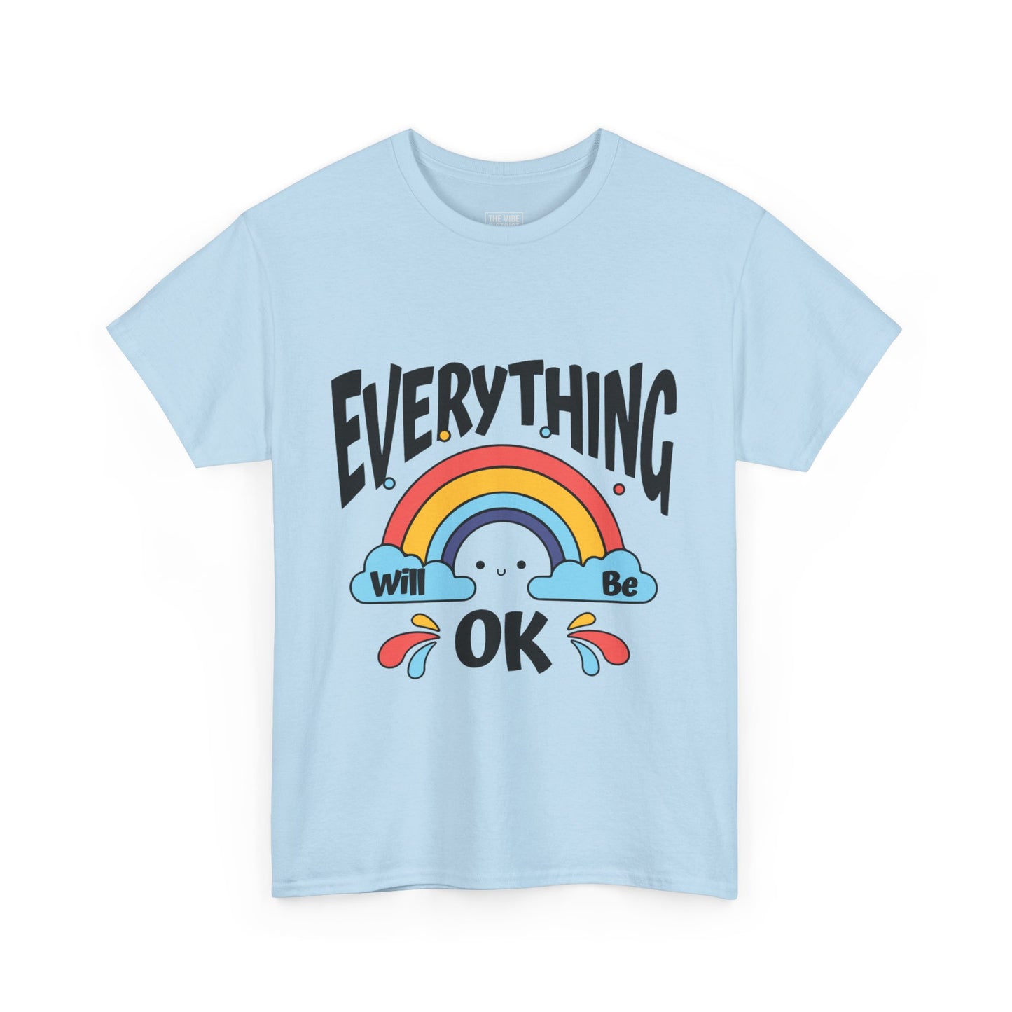 Everything Will Be OK Unisex Tee, Inspirational Shirt, Everyday Comfort Tee, Rainbow Graphic T-Shirt, Gift for Friends, Positive Vibes [...]