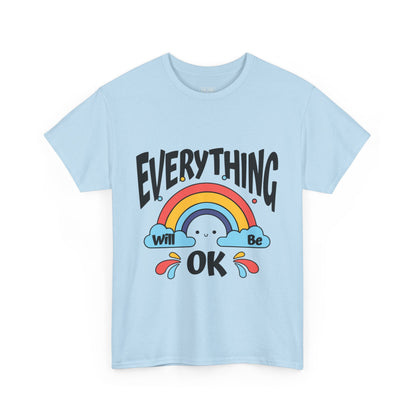 Everything Will Be OK Unisex Tee, Inspirational Shirt, Everyday Comfort Tee, Rainbow Graphic T-Shirt, Gift for Friends, Positive Vibes [...]