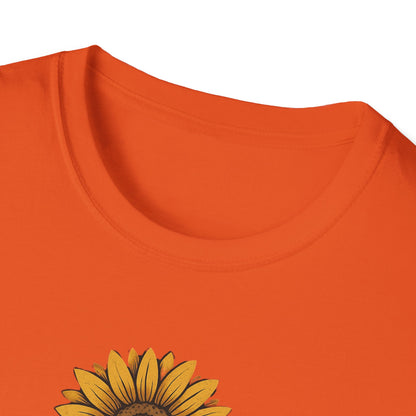 Bloom Through the Concrete Unisex Softstyle T-Shirt, Inspirational Tee, Nature Lover Gift, Motivational Shirt, Gardening Outfit