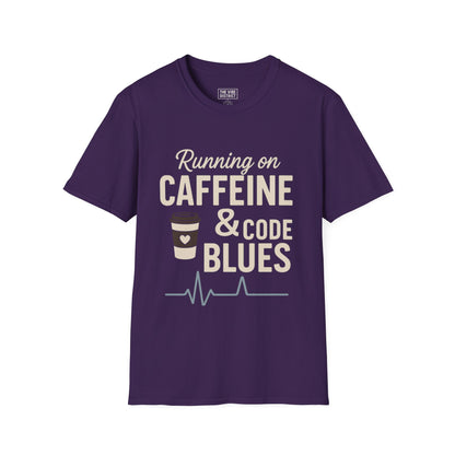 Funny Caffeine & Code Unisex T-Shirt - Perfect for Programmers & Coffee Lovers